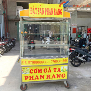 Quầy Xe Inox 1M42 Cũ Tủ Kính 3 Tầng Giá Rẻ