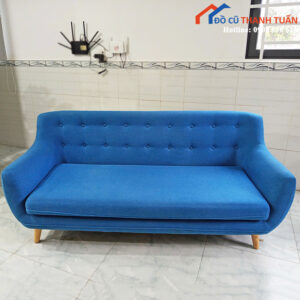 Băng Ghế Sofa 1M85 Cũ Màu Xanh Nổi Bật