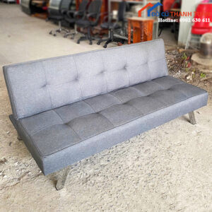 Sofa Bed 1M66 Cũ Gấp Gọn Màu Xám Giá Rẻ
