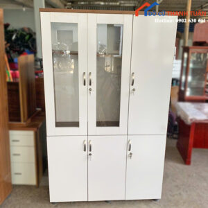 Tủ Hồ Sơ Văn Phòng Cũ 3 Cánh Cửa Kính