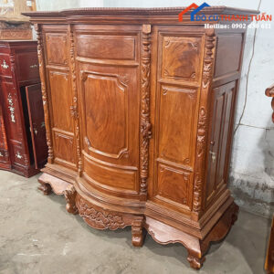 Tủ Thờ Gỗ Gõ 5 Chân Cao Cấp Mới 99%