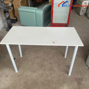 Bàn Làm Việc Cũ Chân Sắt Mặt Gỗ Sáng Dài 1M2