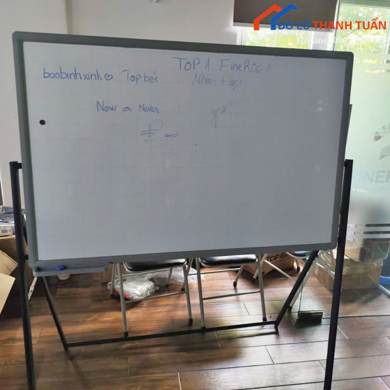 bang-hs-G850k Bảng Viết Trắng Cũ Đa Năng Có Bánh Xe (Nhiều Mẫu)