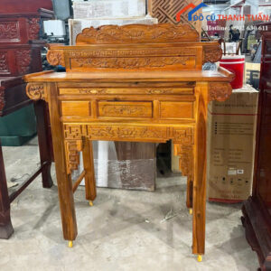 Bàn Thờ Tràm Vàng 1M27 Cổ Điển Mới 99% (Nhiều Mẫu)