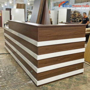 Thanh Lý Quầy Thu Ngân Gỗ Góc L Mới 99%