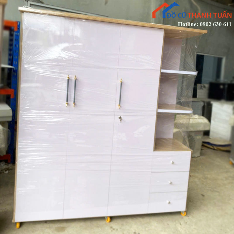 thanh-ly-tu-quan-ao-lien-ke-3-canh-moi-99-nhieu-mau Thanh Lý Tủ Quần Áo Liền Kệ 3 Cánh Mới 99% (Nhiều Màu)