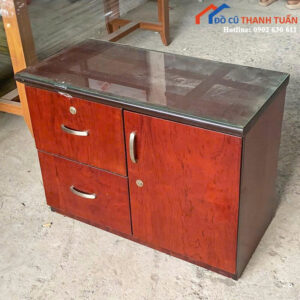 Tủ Hồ Sơ Cũ Nâu Mặt Kính Sang Trọng