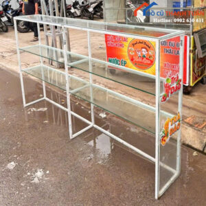 Kệ Kính Trưng Bày Cũ Ngang 2M x Cao 1M1