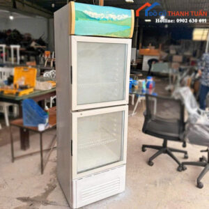 Tủ Mát Cũ Dạng Đứng Cửa Kính 2 Ngăn