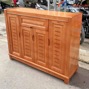 Thanh Lý Tủ Giày Dép Gỗ 1M17 4 Cánh Mới 99%