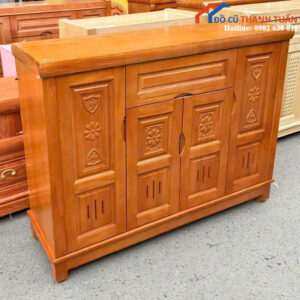Thanh Lý Tủ Giày Dép Gỗ Kiểu Dáng Cổ Điển Mới 99%