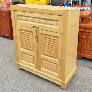 Thanh Lý Tủ Giày Gỗ 2 Cánh Kèm Ngăn Kéo Mới 99%