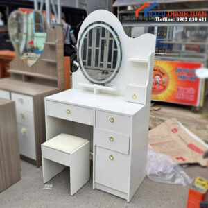Thanh Lý Bàn Trang Điểm Gỗ Có Đèn Led Mới 99%