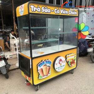 Xe Đẩy Bán Hàng Cũ Kích Thước Lớn Tiện Lợi