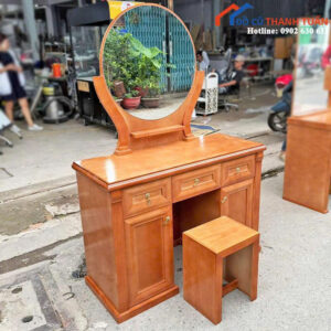 Thanh Lý Bàn Trang Điểm Gương Oval Cổ Điển Mới 99%