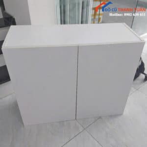 Tủ Hồ Sơ Gỗ Cũ Màu Trắng Thiết Kế Tối Giản