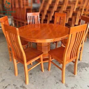Thanh Lý Bộ Bàn Ăn Gỗ 6 Ghế Mới 99%