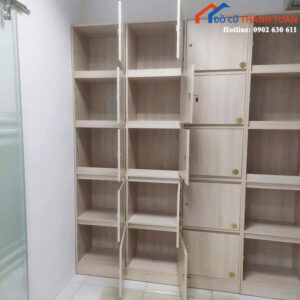 Tủ Locker Gỗ Cũ Nhiều Ngăn Màu Kem Giá Tốt (Nhiều Mẫu)