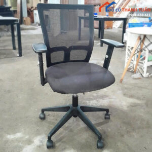 Ghế Xoay Văn Phòng Lưng Lưới Cũ Tay Chữ T