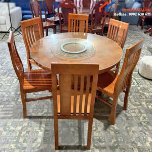 Thanh Lý Bộ Bàn Ăn Gia Đình Gỗ Tự Nhiên Mới 99%