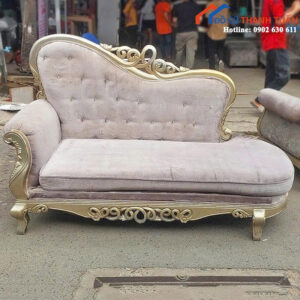 Sofa Tân Cổ Điển Cũ Lưng Gợn Sóng Sang Trọng