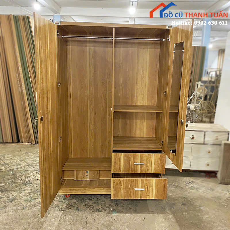 z6793863674611_211dcd0abbe10a98a671d258e01f0db5 Thanh Lý Tủ Quần Áo Gỗ 1M2 Mới 99% (Nhiều Mẫu)