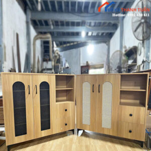 Tủ Giày Dép 2 Cánh Mặt Lưới Liền Kệ Mới 99% (Nhiều Mẫu)