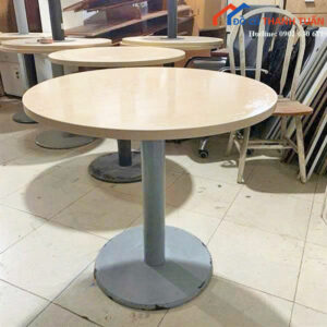 Bàn Cafe Cũ 80CM Mặt Tròn Chân Trụ Giá Rẻ