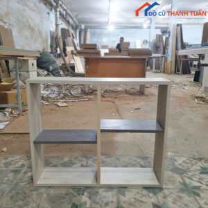 Thanh Lý Kệ Sách Mini 4 Ngăn Màu Xám Mới 99%