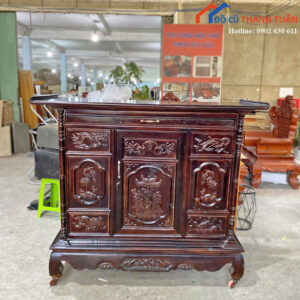 Thanh Lý Tủ Thờ 1M53 Gỗ Tràm Màu Nhớt Mới 99%