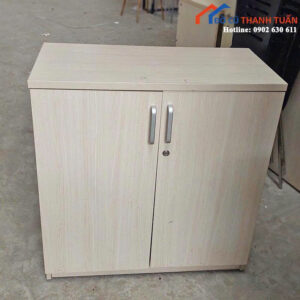 Tủ Hồ Sơ 2 Cánh Cũ Màu Kem Nhỏ Gọn Giá Rẻ