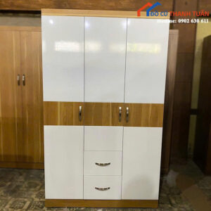 Thanh Lý Tủ Quần Áo Gỗ 1M2 3 Cánh Mới 99% (Nhiều Mẫu)