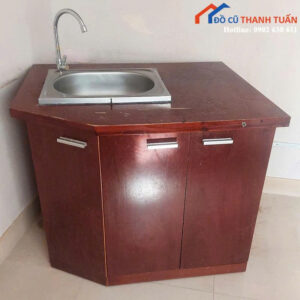 Tủ Bếp 1M Cũ Góc 3 Cánh Có Bồn Rửa Giá Rẻ