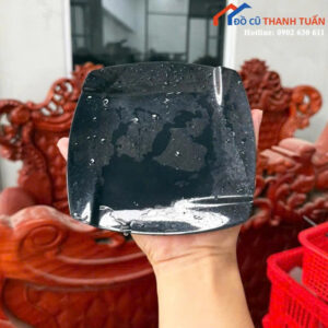 Đĩa Ăn Màu Đen Cũ Sang Trọng (Nhiều Mẫu)