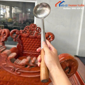 Vá Inox Cán Gỗ Cũ Dùng Cho Quán Ăn Và Gia Đình