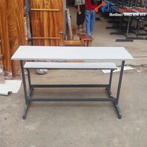 Bộ Bàn Ghế Học Sinh Cũ 1M2 Chân Sắt Chắc Chắn