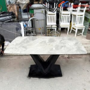 Thanh Lý Bàn Ăn Mặt Đá Cao Cấp Mới 99%