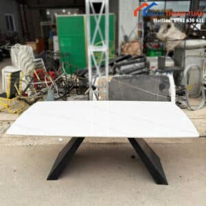 Thanh Lý Bàn Ăn Mặt Đá Trắng Hiện Đại Mới 99%