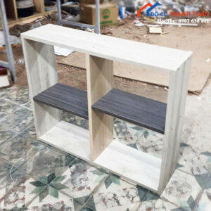 Thanh Lý Kệ Sách Mini 4 Ngăn Màu Xám Mới 99%