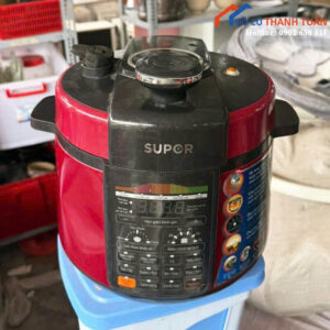 Nồi Áp Suất Supor Cũ Màu Đỏ Hiện Đại