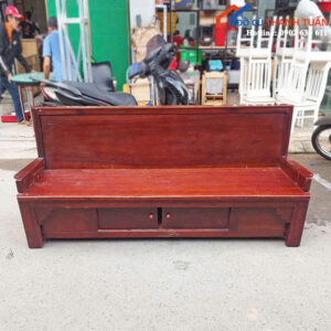 Bộ Trường Kỷ Màu Đỏ 1M8x60CM Gỗ Tự Nhiên Sang Trọng
