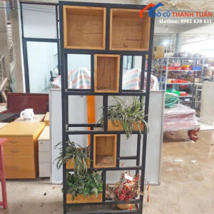 Kệ Trưng Bày Trang Trí Cũ Khung Sắt Hiện Đại
