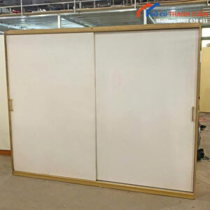 Thanh Lý Tủ Quần Áo Gỗ Cửa Lùa 2M4x2M Mới 99%