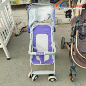 Xe Đẩy Em Bé Cũ Seebaby Màu Tím Gọn Nhẹ