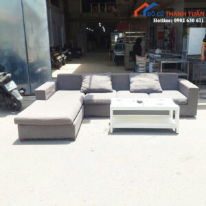Ghế Sofa Cũ 2M9X1M8 Màu Xám Chữ L Rộng Rãi
