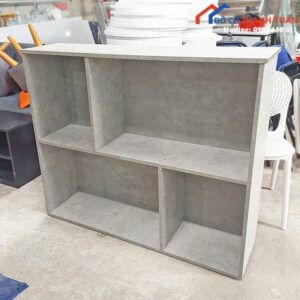 Kệ Sách Gỗ Cũ 4 Ngăn Màu Xám Nhỏ Gọn Giá Rẻ