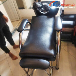 Giường Gội Đầu Cũ Màu Đen Có Tay Vịn Chắc Chắn