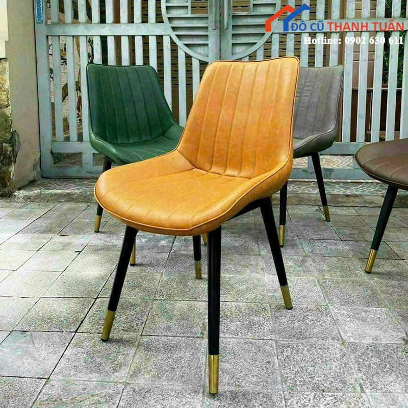 4.1 Ghế Ăn Chân Mạ Vàng Sang Trọng Mới 99% (Nhiều Mẫu)