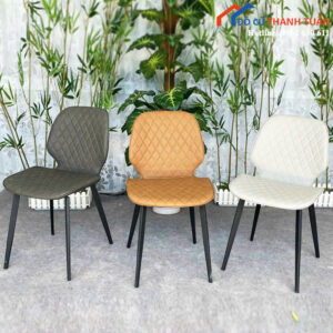 Ghế Ăn Lưng Cong Caro Hiện Đại Mới 99% (Nhiều Màu)