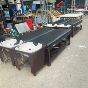 Giường Gội Đầu Cũ 2M3x70CM Màu Đen Sang Trọng